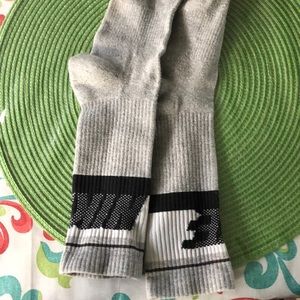 Grey and Black Nike Socks